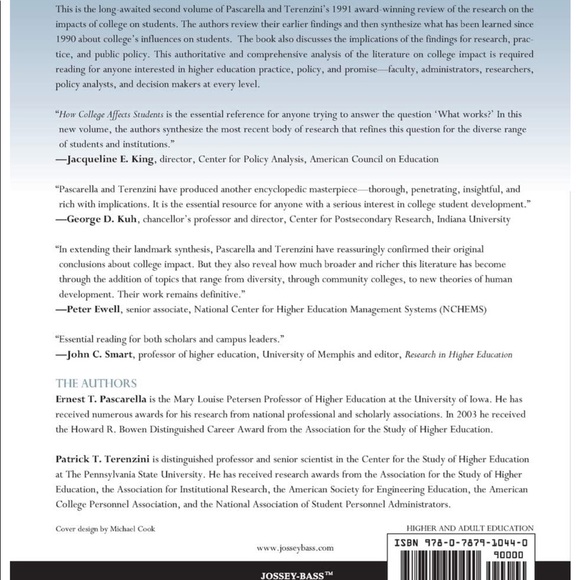 How College Affects Students by Ernest Pascarella - Picture 2 of 6